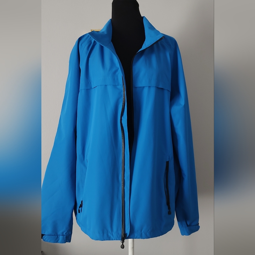 Waterproof Jacket PORT AUTHORITY Men Size XL Zipper With Out Hoodie Good Cond